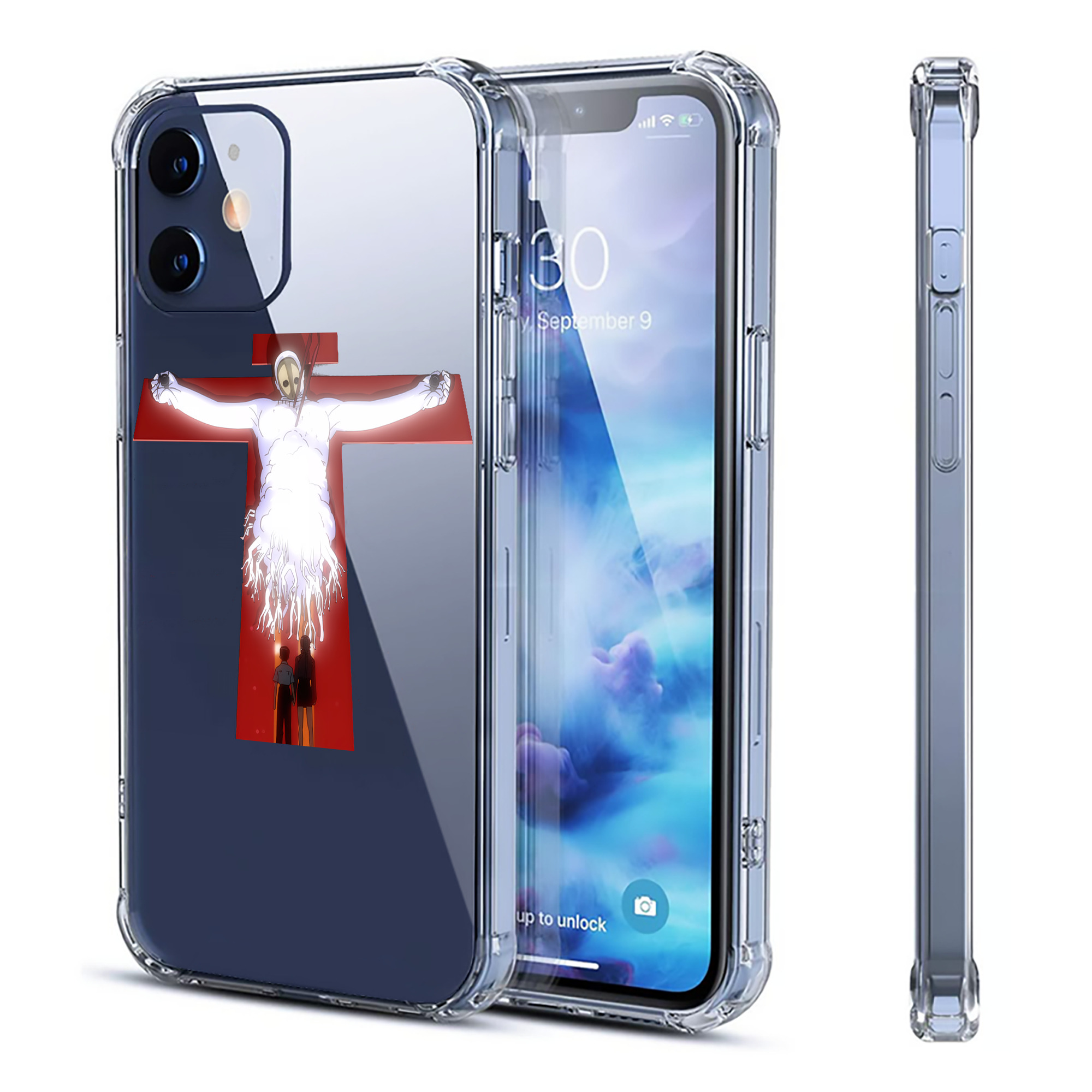 （画像用） EVA 新世紀エヴァンゲリオン 【iPhone 12シリーズ対応】透明スマホケース（クリアソフトケース）